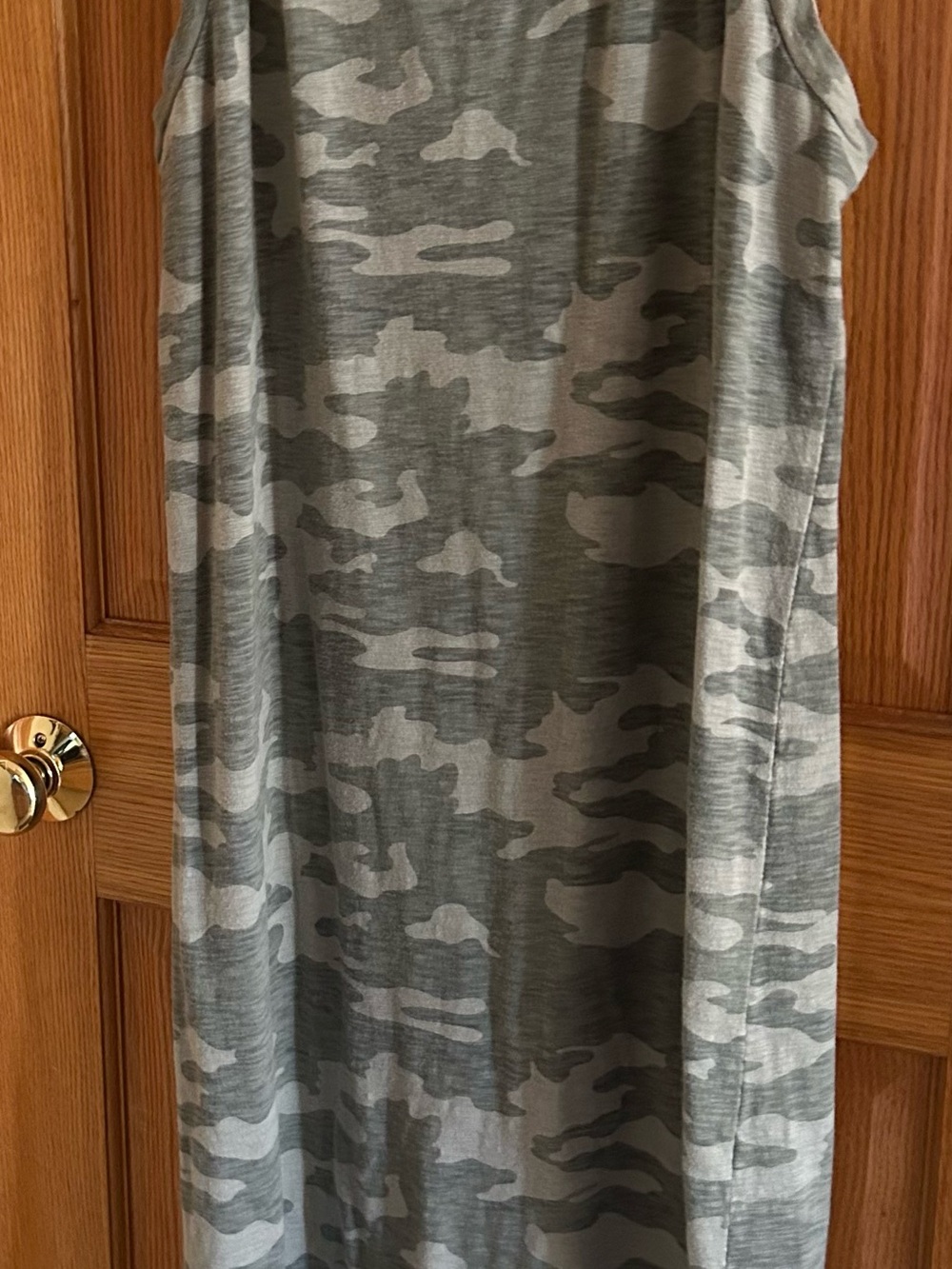 Universal Thread Camo Maxi Sleeveless Dress 100% Cotton Comfy! Sz XL - Picture 3 of 3